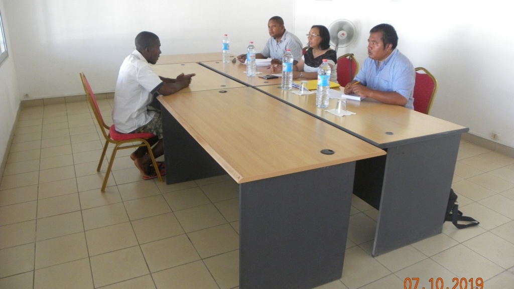 L’un des candidats sélectionné lors de l’entretien à Mahajanga avec les membres  de la Direction de Coordination Nationale des PAC...